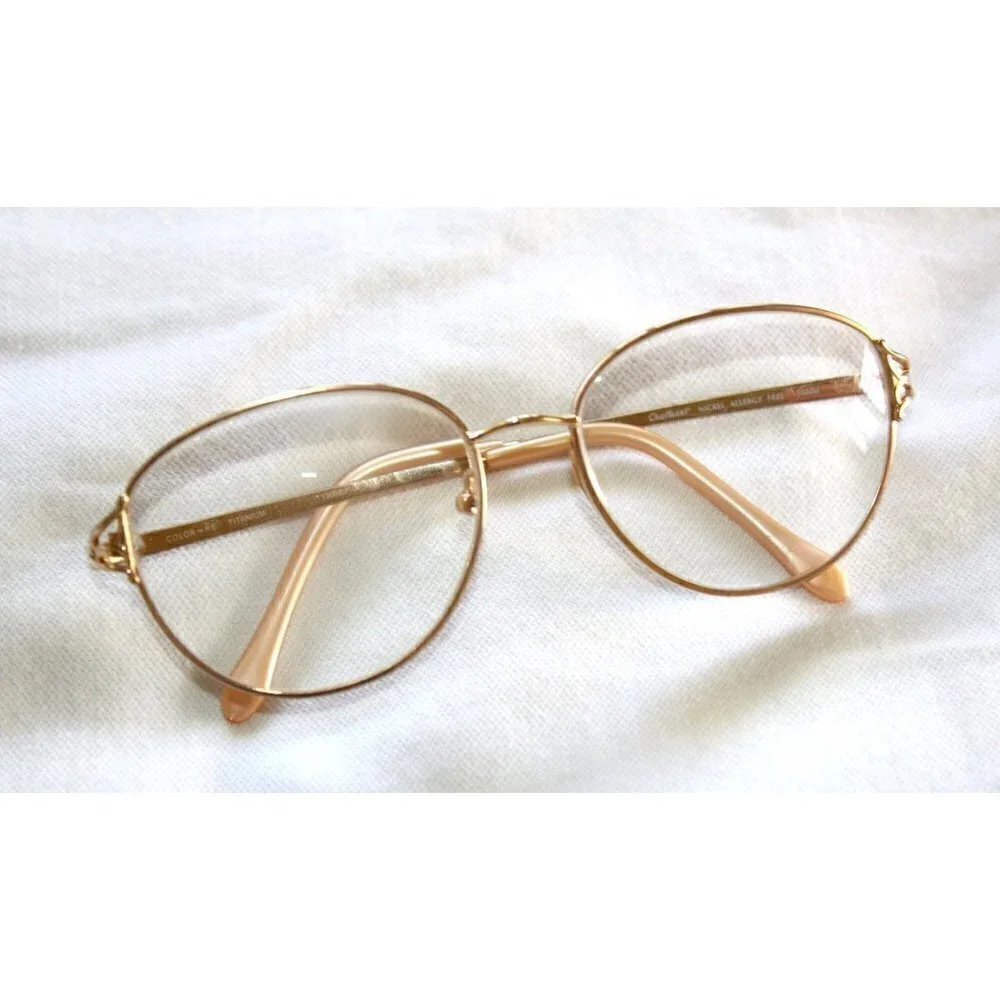 Charmant Eyeglasses Frame Allergy Free Titanium Golden frame 53/16